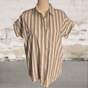 Marine Layer Multicolor Striped Button Down Shirt Size Medium